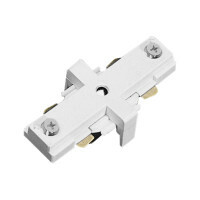 White Mini Straight Track Lighting Connector