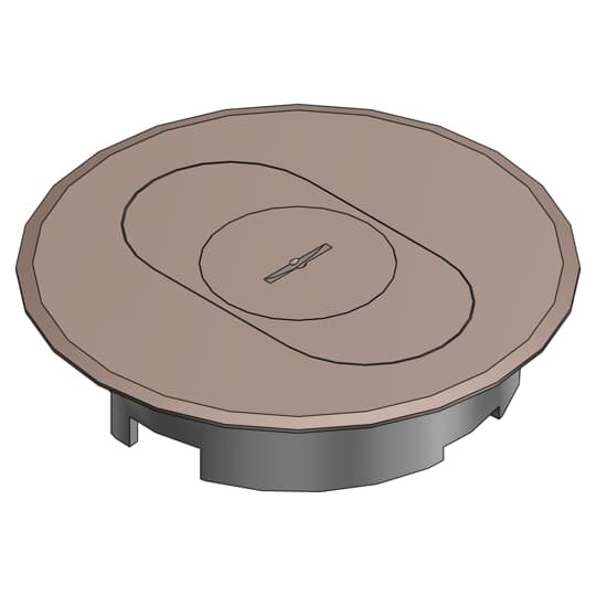 E97SSRC Carlon Non-Metallic Floor Box Cover, 5.69 in Dia, Thermoplastic
