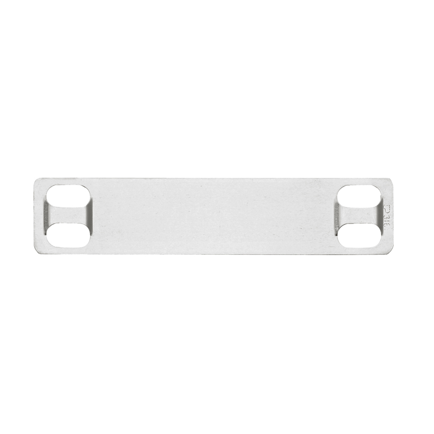 MMP350H-M316 Marker Plate and Tag for MLT-H, 316 SS, Silver, 3.5"x0.75", PK1000