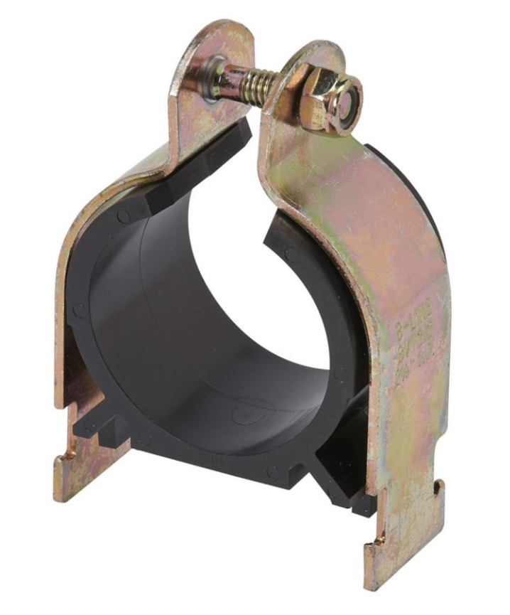 BVP250YZN Vibra-Clamp Pipe Clamp, 2-1/2 in Conduit, 800 lb Load, Low Carbon Steel