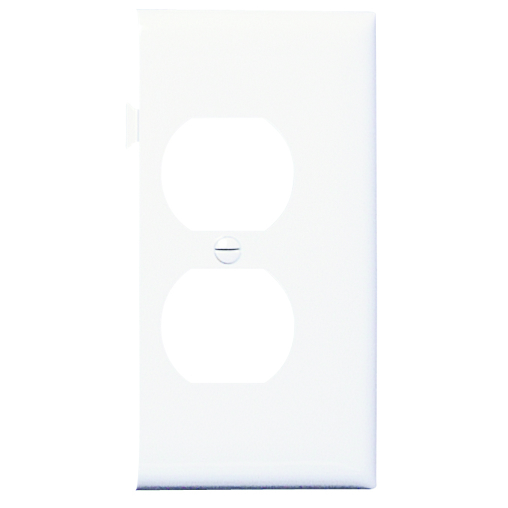 PJSE8W Sectional Wall Plate, 1 Gangs, 5 in, Thermoplastic, White