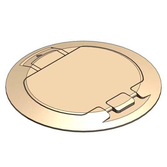 FPT4-CVR-TBGE Steel City Poke-Through Cover, 8 in Dia, Aluminum