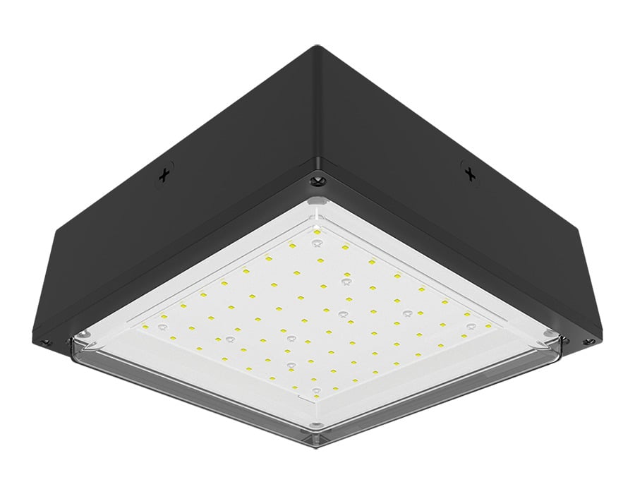 VANLED28 VANLED Canopy Light, 27.8 W Fixture, 120 to 277 V AC, Bronze/Polyester Powder Coated Housing