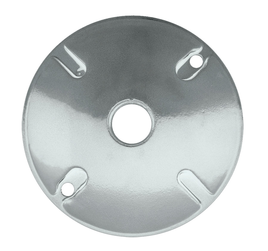 C100W 1-Hole Weatherproof Cover, 4-1/2 in Dia, Die Cast Aluminum