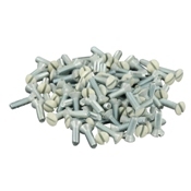 78000-PRT Oval Head Milled Slot Replacement Screw, #6-32 x 1/2 in L, For Use With Wallplate
