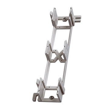 WB89D Mini-Com Wall Mount Bracket, For Use With 12-Port Modular Faceplate Patch Panels and Standard 66 Blocks, Thermoplastic, White