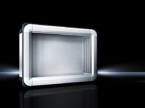8015400 CP Series Comfort Panel HMI Housing, 20.1 in W x 6 in D x 16.1 in H, NEMA 12/IP65, Extruded Aluminum