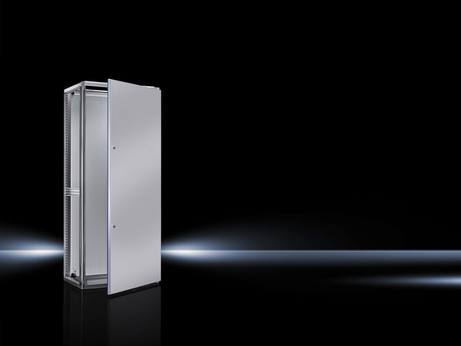 4000285 TS Series 2-Door Hygienic Design System Enclosure, 1200 mm W x 500 mm D, 304 Stainless Steel