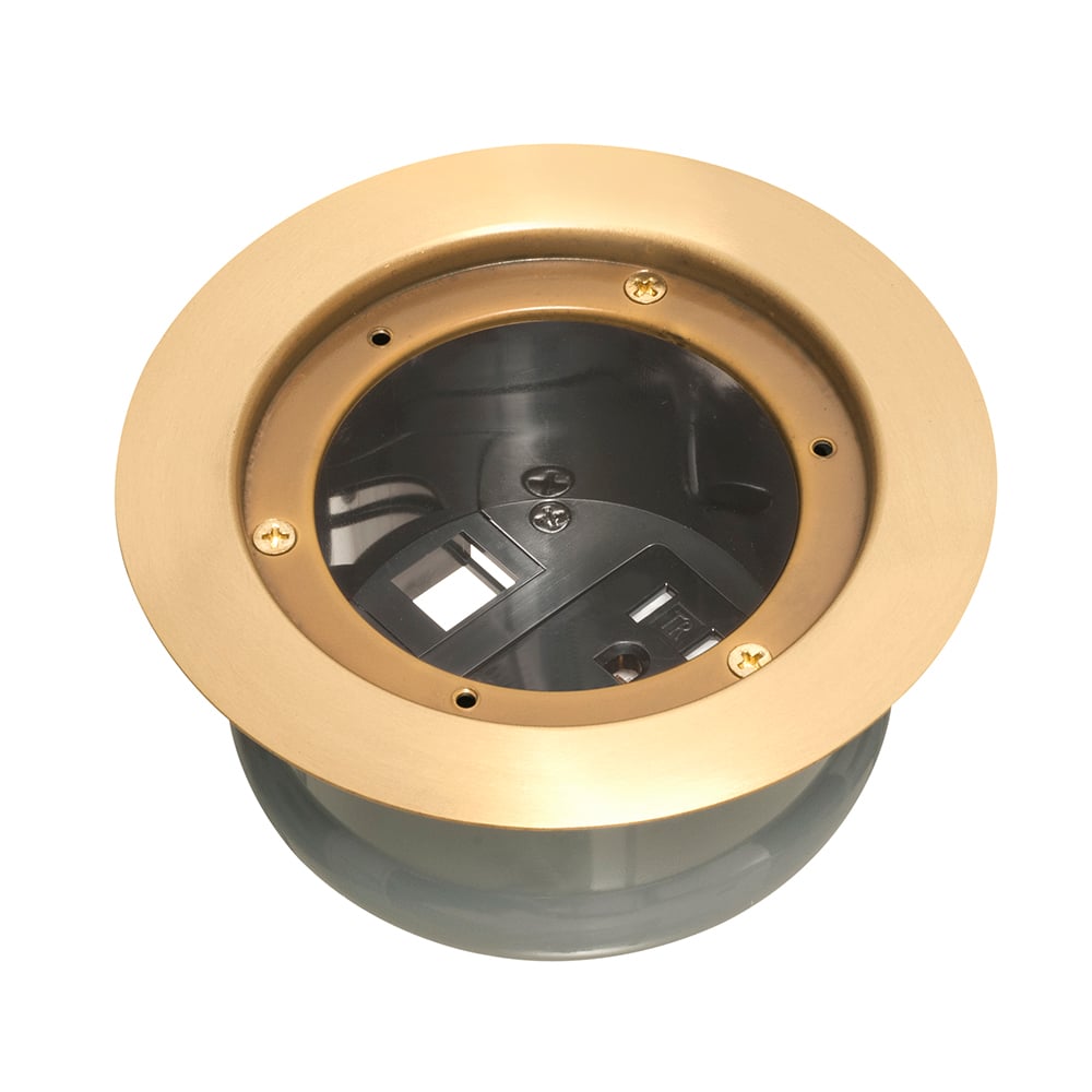 FLBC4580MB Metallic Recessed Cover Kit, 5-5/8 in L x 5-5/8 in W, Brass Plated