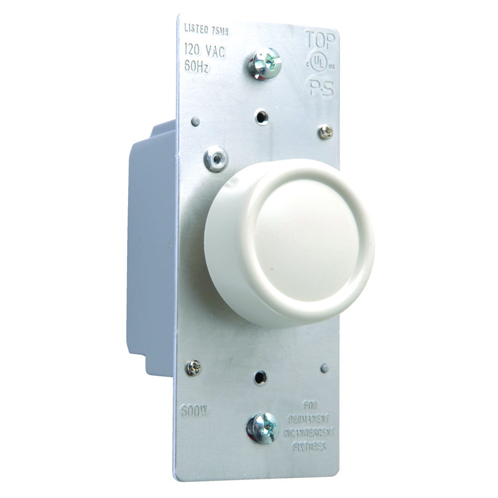 R600-LAV Dimmer Switch, 120 VAC, 1 Pole, Light Almond