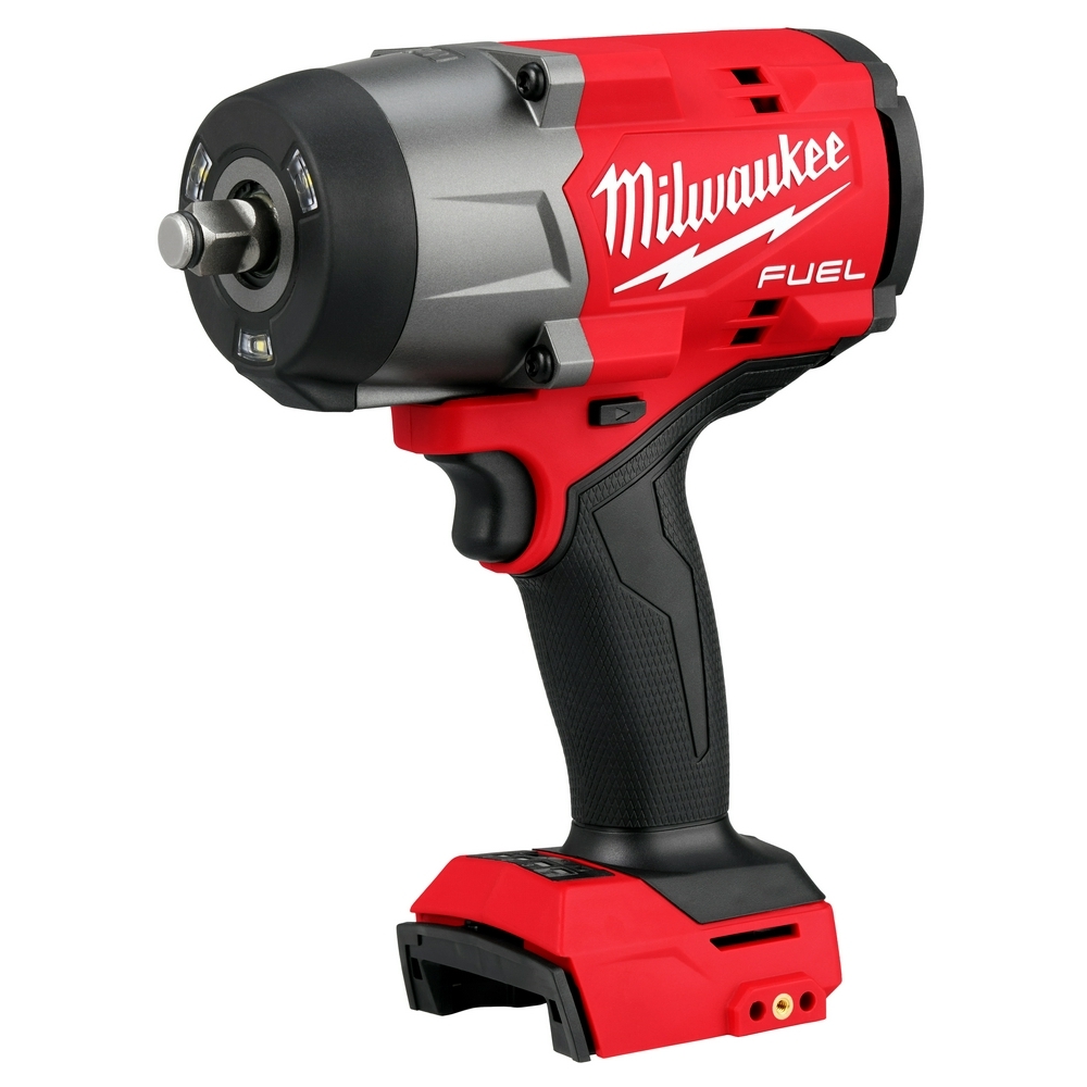 2967-20 M18 FUEL High Torque Impact Wrench, 1/2 in Drive Square Drive, 0 to 2400 ipm, 1200 ft-lb Fastening/1600 ft-lb Nut-Busting Torque Rating, 18 V, 7.6 in OAL