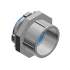 4 Inch Hub Connector, Malleable Iron Electro Zinc Plated, Nylon Insulated for Use with Rigid/IMC Conduit