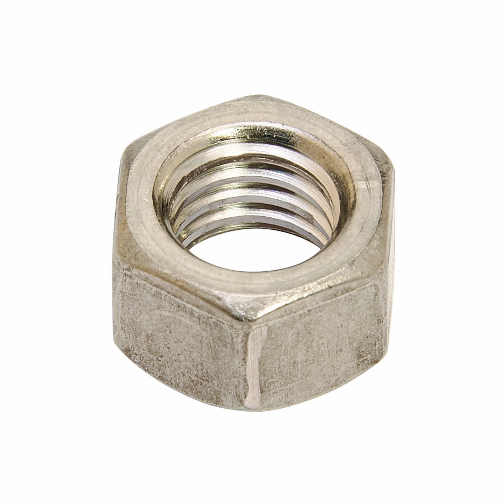 1/2HNZN Hex Nut, 1/2 in Thread, Steel