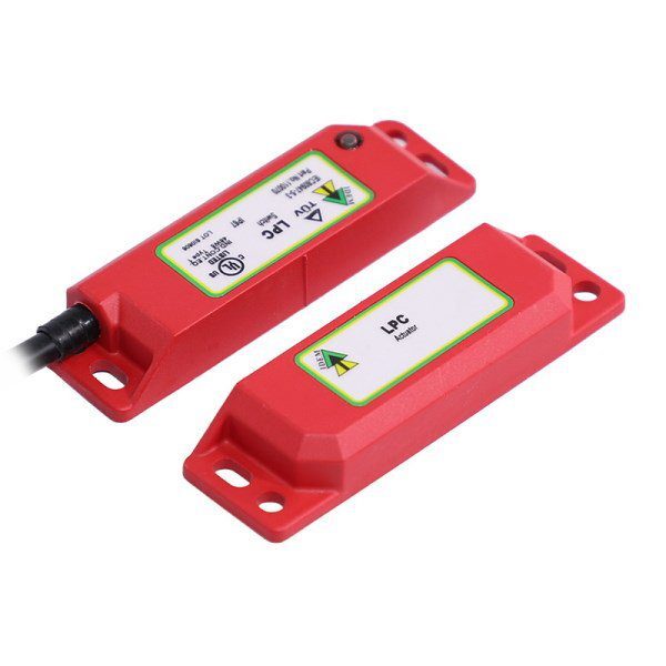 LPC Coded Magnetic Non-Contact Safety Interlock Swith, 5M Cable, 2NC 1NO, with LED