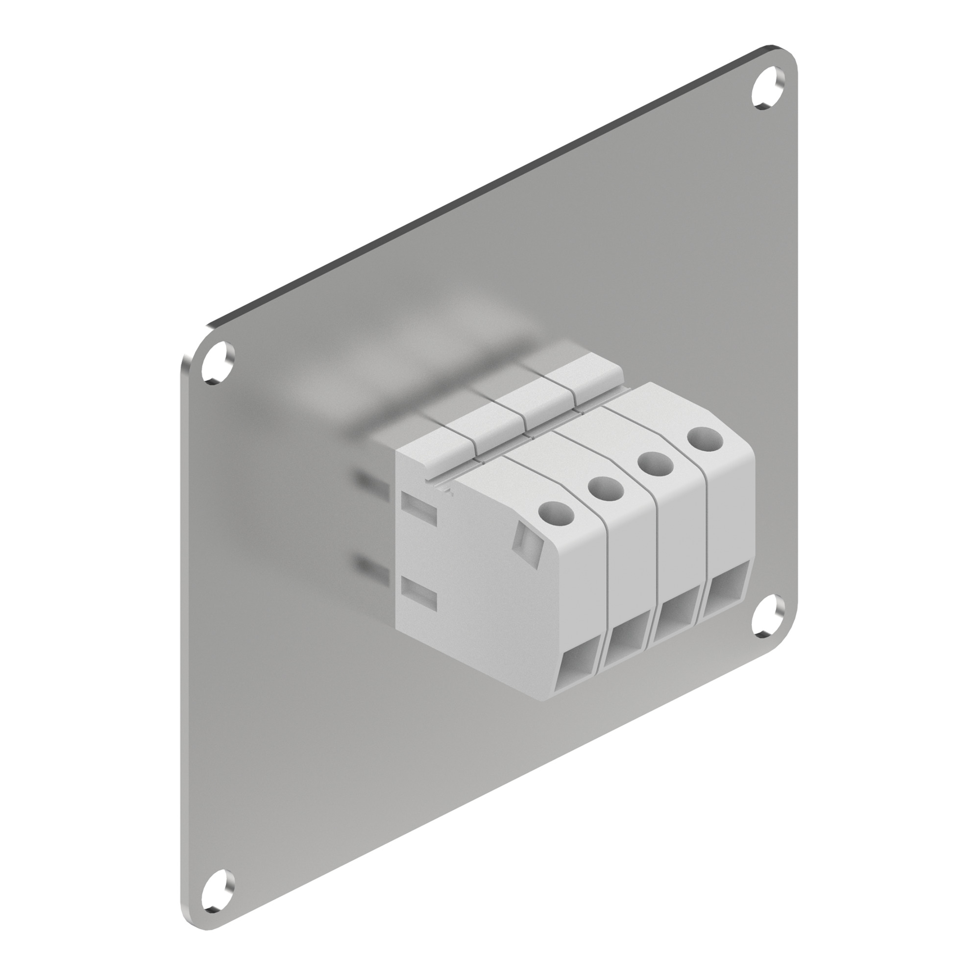 SEQUESTR ATBP3060 A70D Terminal Block Plate, For Use With SEQUESTR External Disconnect Enclosures, Steel