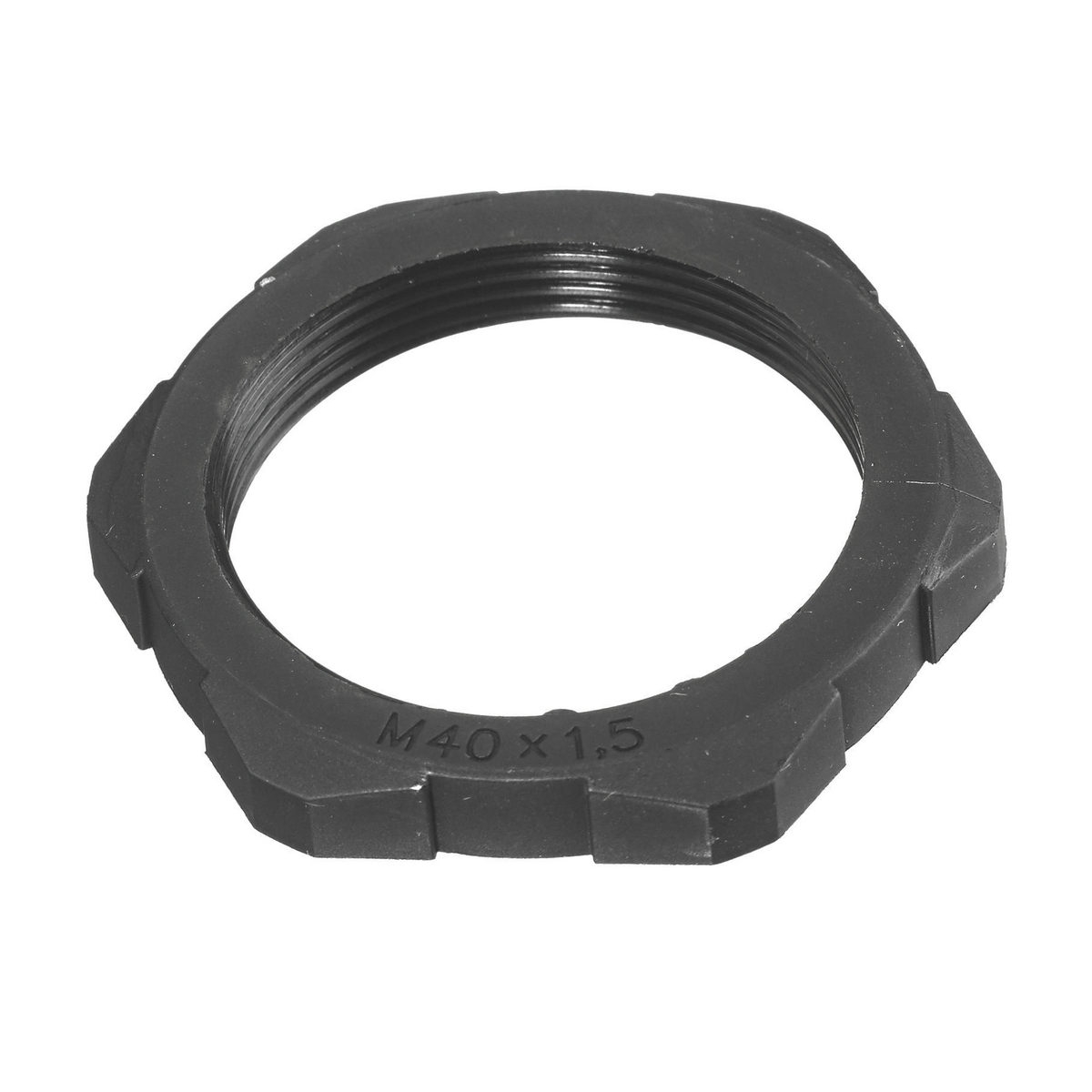 LNM20BPK100 Low Profile Non-Metallic Cord Connector Locknut, 20 mm Thread, For Use With Low Profile Metric Cord Connector, Nylon