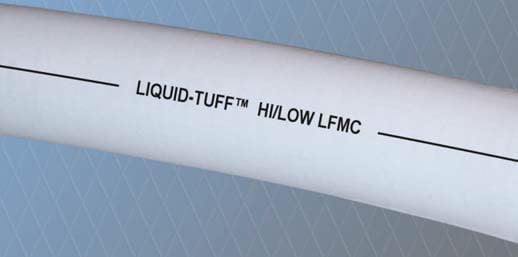 6907-24-00 Liquid-Tuff Hi-Low Temperature Liquid Tight Flexible Metal Conduit, 2 in Trade, 2.02/2.045 in ID x 2.34/2.375 in OD, 50 ft Coil L, Steel