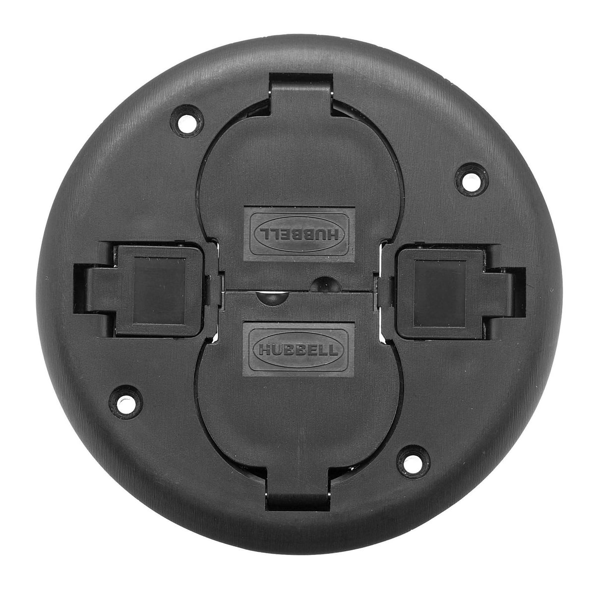 PT2X2CBL 2x2 Flush Non-Metallic Standard Replacement Cover, 3 in Dia, Duplex Flip Cover