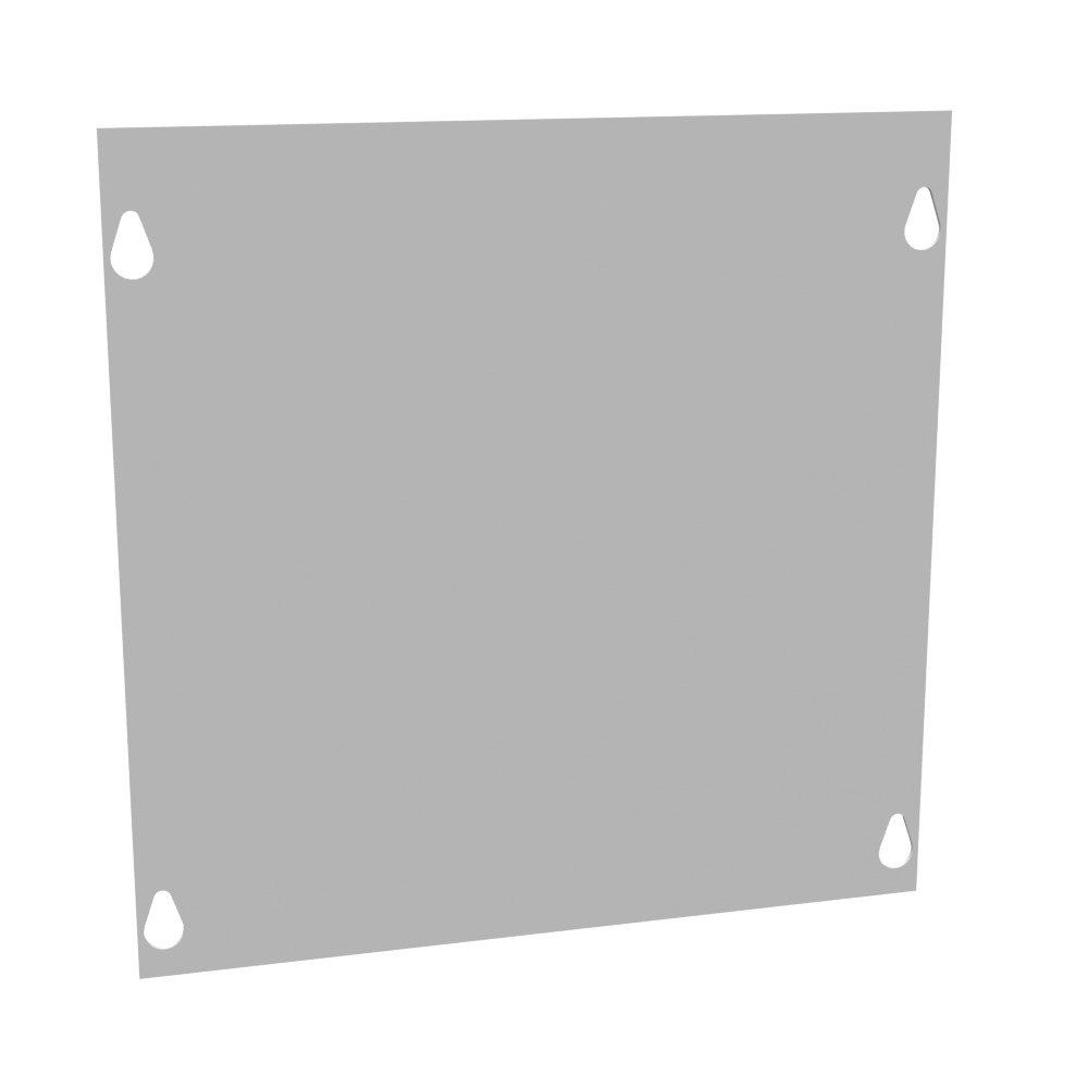Front Cover Type 1 10x10 Screw Cover ANSI 61 Gray Steel