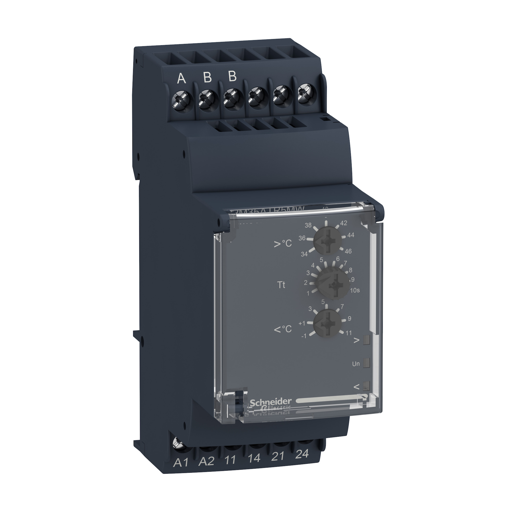 RM35ATR5MW Zelio Temperature Control Relay, 2NO 2 Form A Contact, 24 V DC/240 V AC V Coil