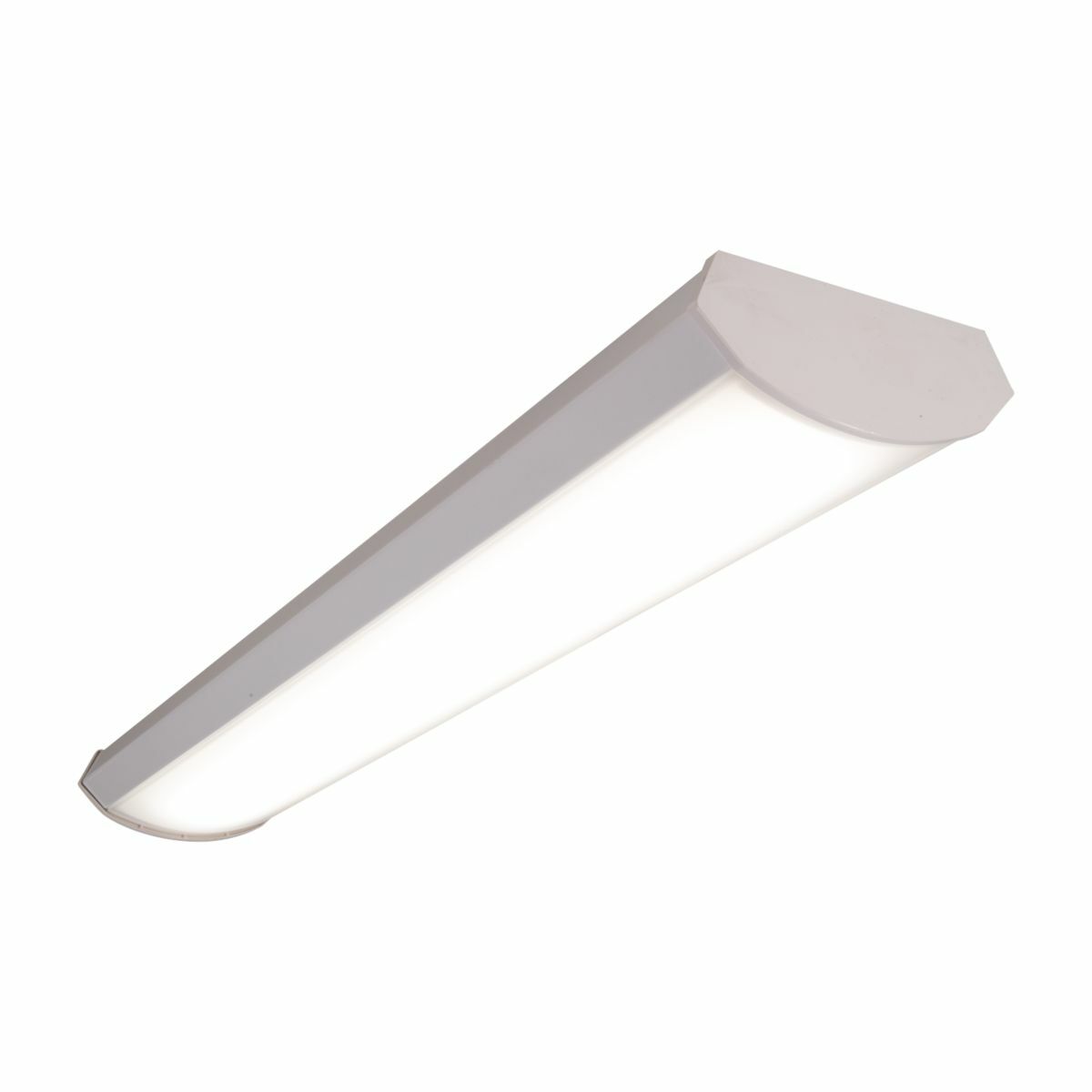 2WPLD2040R Metalux WPLD Low-Profile Rectangular Wraparound, (1) Lamp, 120 V, White Housing