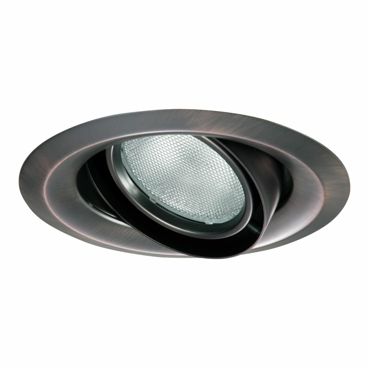 6215TBZ Halo 6215 35 to 50 deg Tilt Adjustable Double Gimbal Self-Flanged Light Fixture Reflector, 3-3/8 in Dia Inside x 7-3/4 in Dia Outside, Incandescent Lamp, For Use With 6100 and 6200 6 in Trim