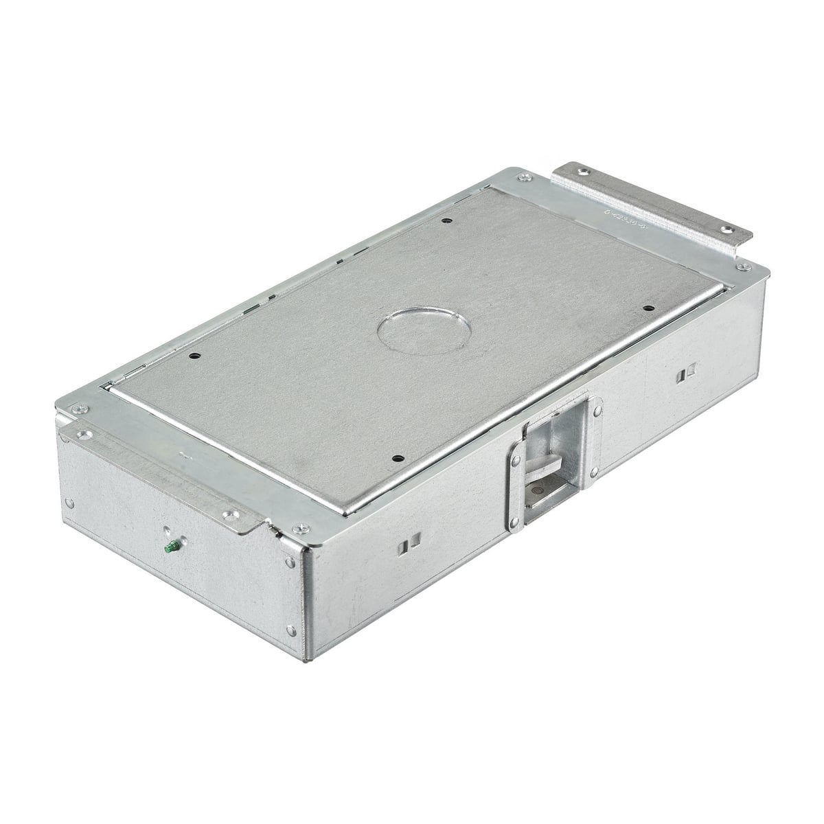 AFB2G25CHI AFB2G Floor Box, Stamped Steel, 30 cu-in Capacity, 2 Gangs, 6.62 in L x 12.67 in W x 2.88 in H