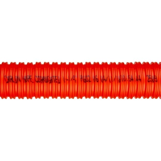 A6D2S1JNNB250 Carlon 1-Way Corrugated Single Split Standard Length High Density Corrugated Duct With 1130 lb Polyester Pull Tape, 1-1/4 in Trade, 1-1/4 in ID x 1.565 in OD, 250 ft L, Polyethylene