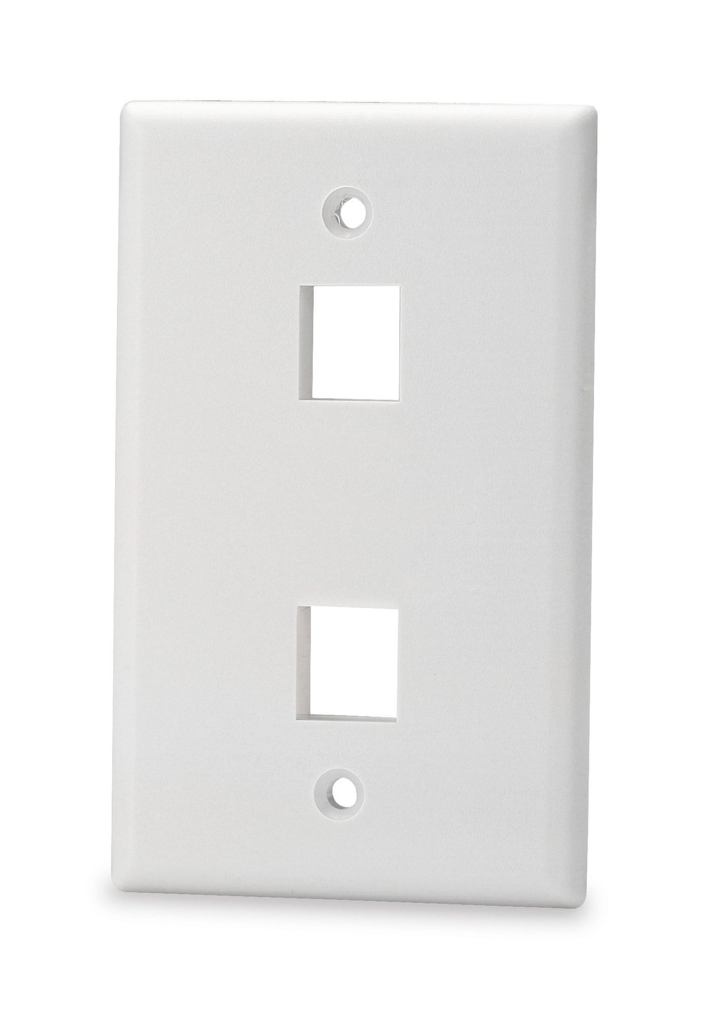 SKF-2-WH Faceplate, 1 Gangs, 4-1/2 in L x 2-3/4 in W, Thermoplastic, Fastened Mount