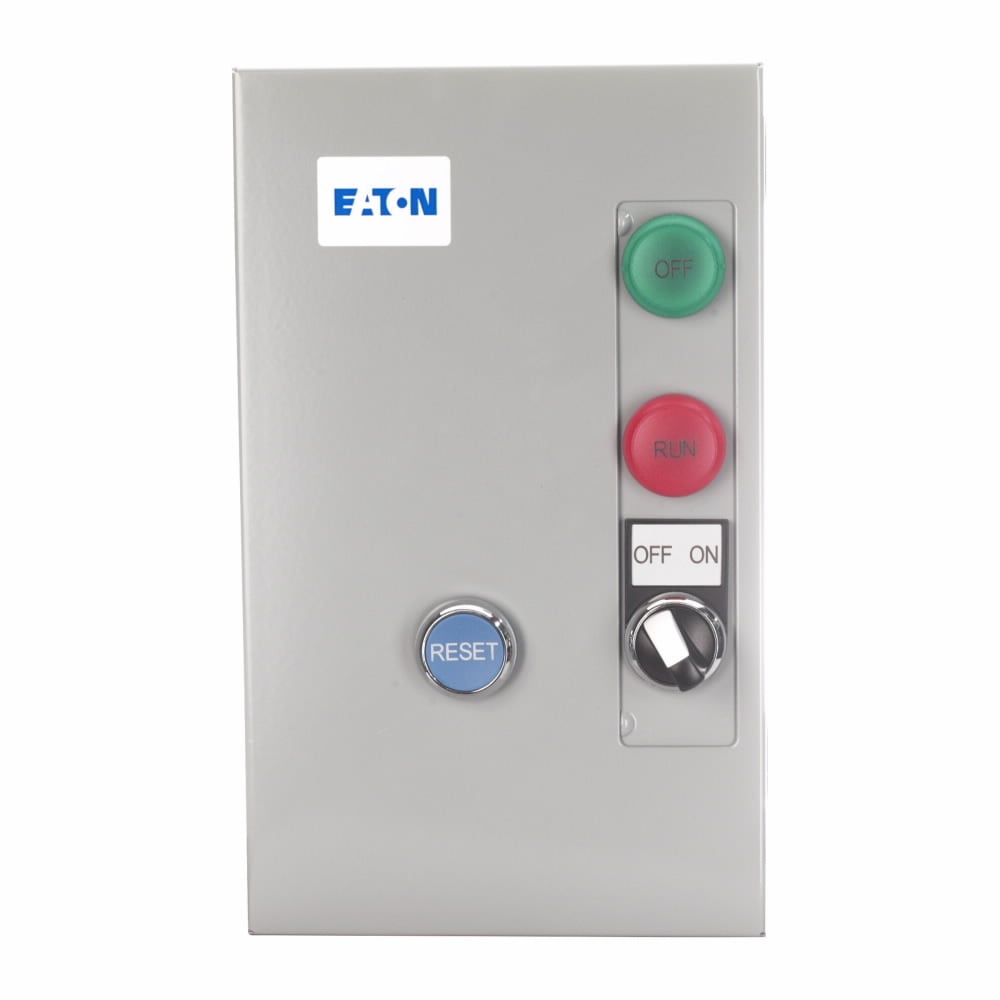 ECX09F1EAA-M Full Voltage Magnetic Metallic Non-Combination Non-Reversing IEC Electronic Motor Starter, 208 VAC V Coil, NEMA 1/IP23 Enclosure