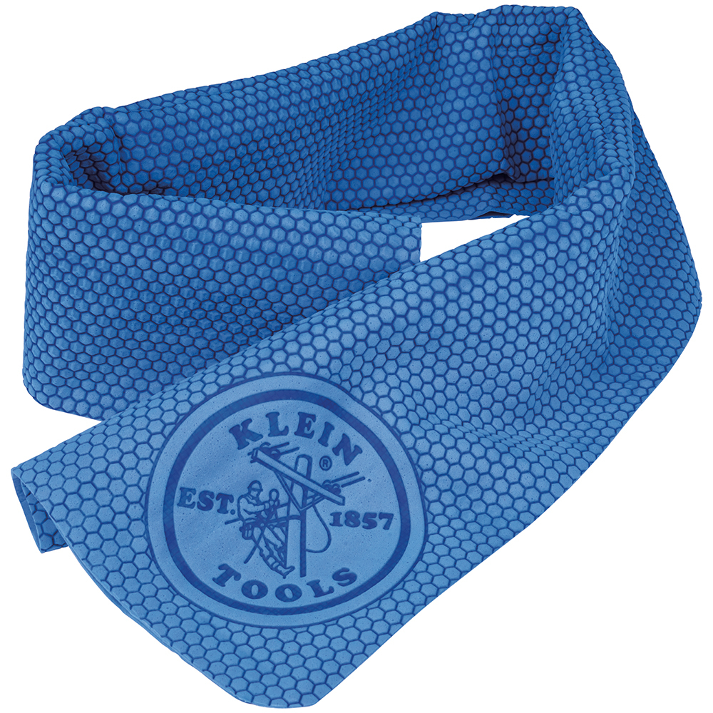 60090 Cooling Towel, 29.5 in L x 13 in W x 0.7 in H, Blue, PVA