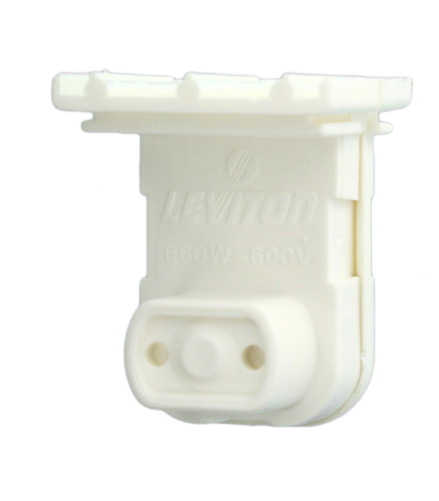 13571-NW Standard Stationary Lampholder, 600 V AC