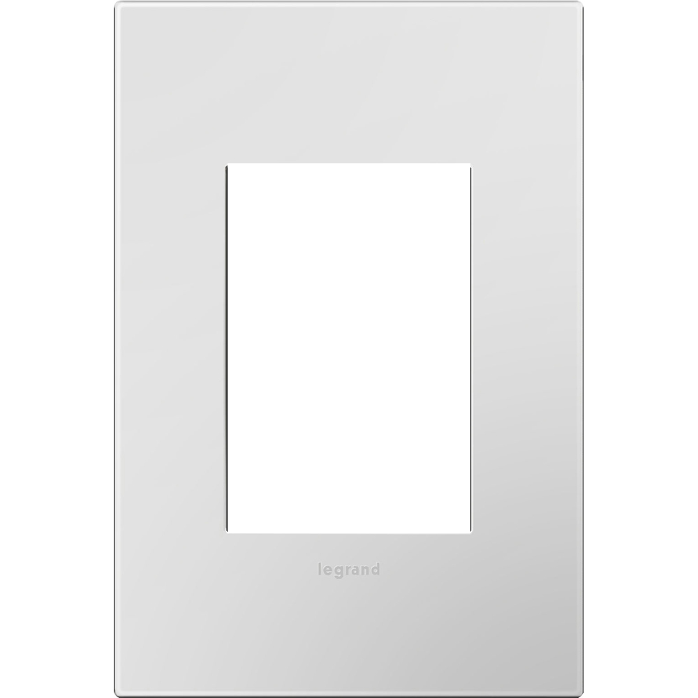 AWP1G3PW4 Adorne Designer Wall Plate, 1 Gangs, 3.45 in W x 5.13 in H, Plastic