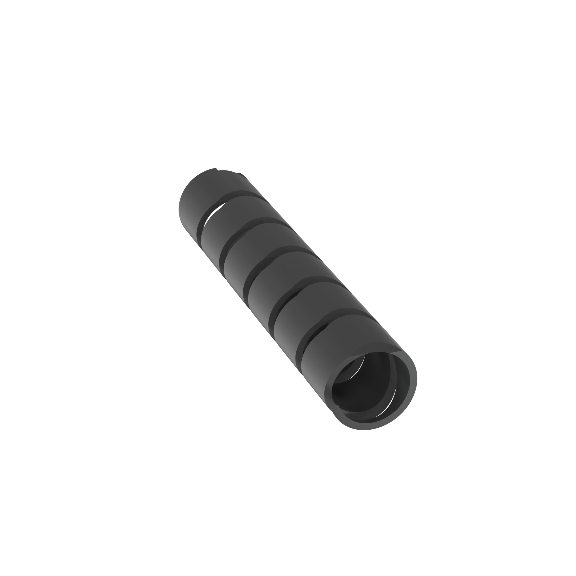T75FR-C20Y Spiral Wrap, Black, FR PE, 0.625" Min Dia., PK1