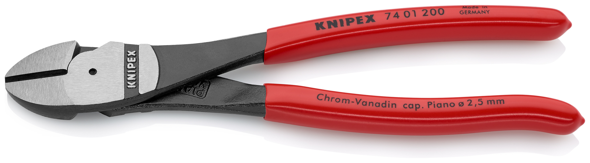 High Leverage Diagonal Cutters, 8 in., Plastic Coating