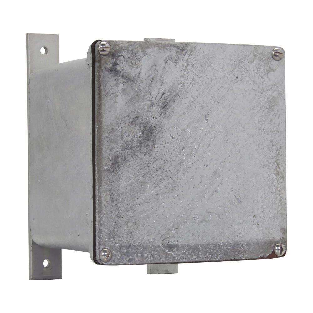 WJB100806 Heavy Duty Weatherproof Watertight Raintight Junction Box, 10 in H x 8 in W x 6 in D, Flanged Cover, NEMA 3/4/5/250, Feraloy Iron Alloy