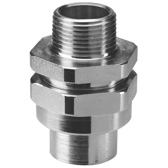 UNY-605-TB T&B 3-Piece Coupling Dust-Ignitionproof Male Explosionproof Conduit Union, 2 in, Steel, Electro Galvanized