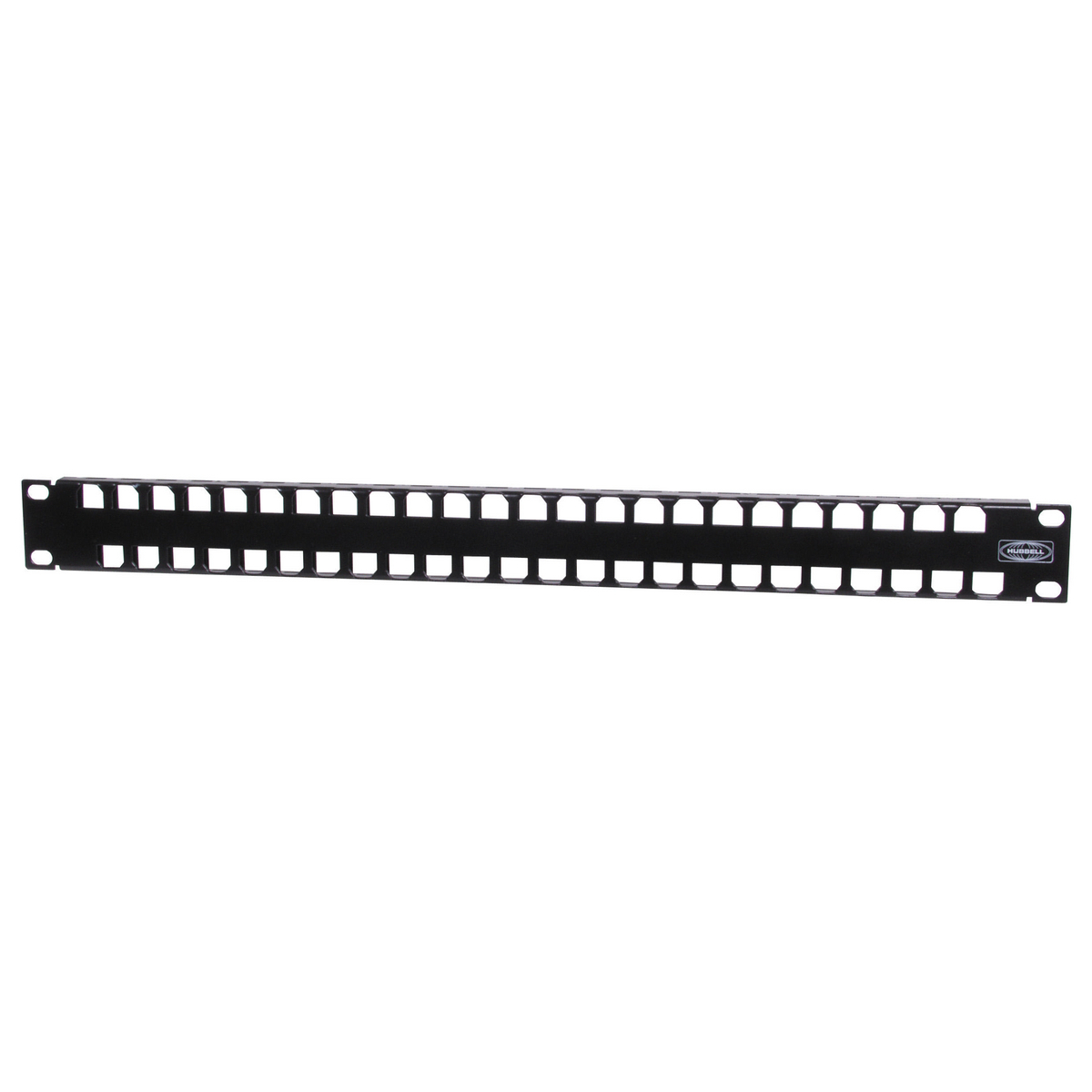 UDX48E1U 1U Flat High Density Standard Unloaded Jack Patch Panel, 48 Ports, Cat 5e/6/6a, Steel