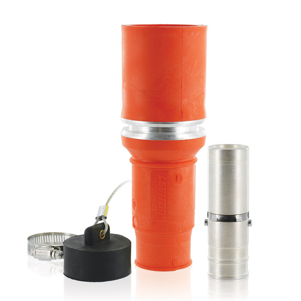 49F77-O Rhino-Hide 1-Pole Complete Female Connector, 1 kV AC, 1135 A, 777 kcmil Wire, Crimp/Solder, NEMA 3R