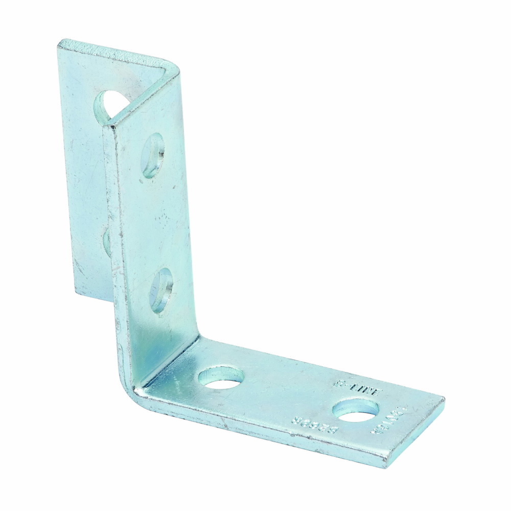 B269RZN Right Hand Single Corner Wing Connection, 6 Holes, 3-5/16 in L x 5-3/8 in W, Steel