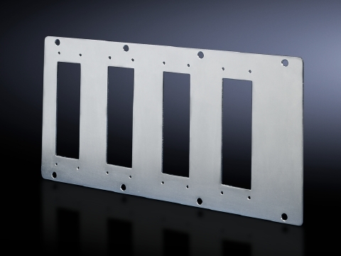 8609150 Module Plate With 16-Pin, For Use With TS Series 16 Pole Connectors, 4-Hole Punching, Sheet Steel