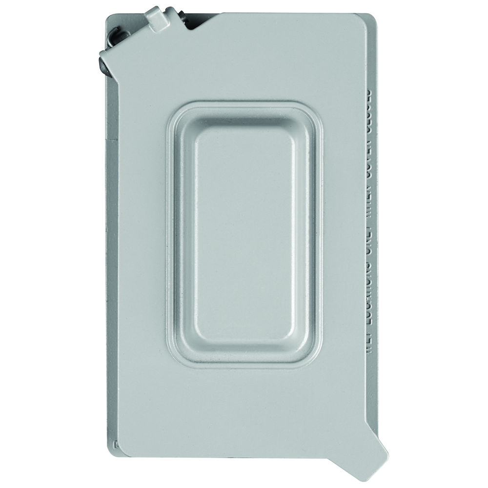CA1U2681G 1-Gang Universal Cast Weatherproof Cover, Decorator/Duplex Receptacle/Toggle Switch, Gray