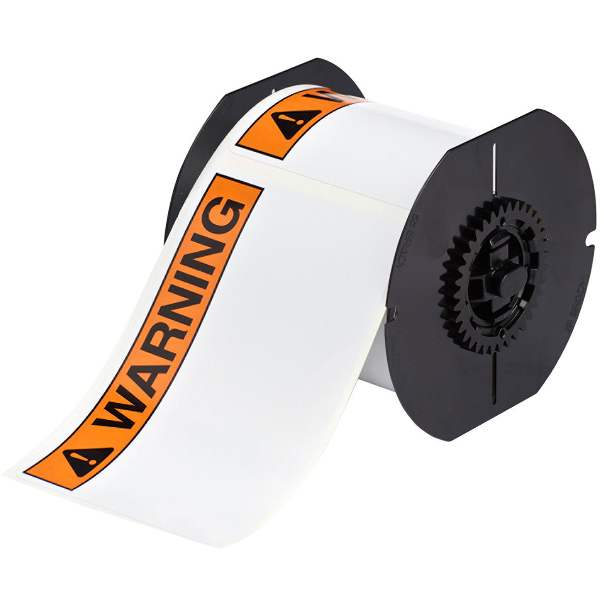B30-25-595-ANSIWA B30 Pre-Printed Pre-Cut Rectangular Label, 4 in H x 6 in W, ANSI WARNING Legend, Black/Orange on White, B-595 Vinyl