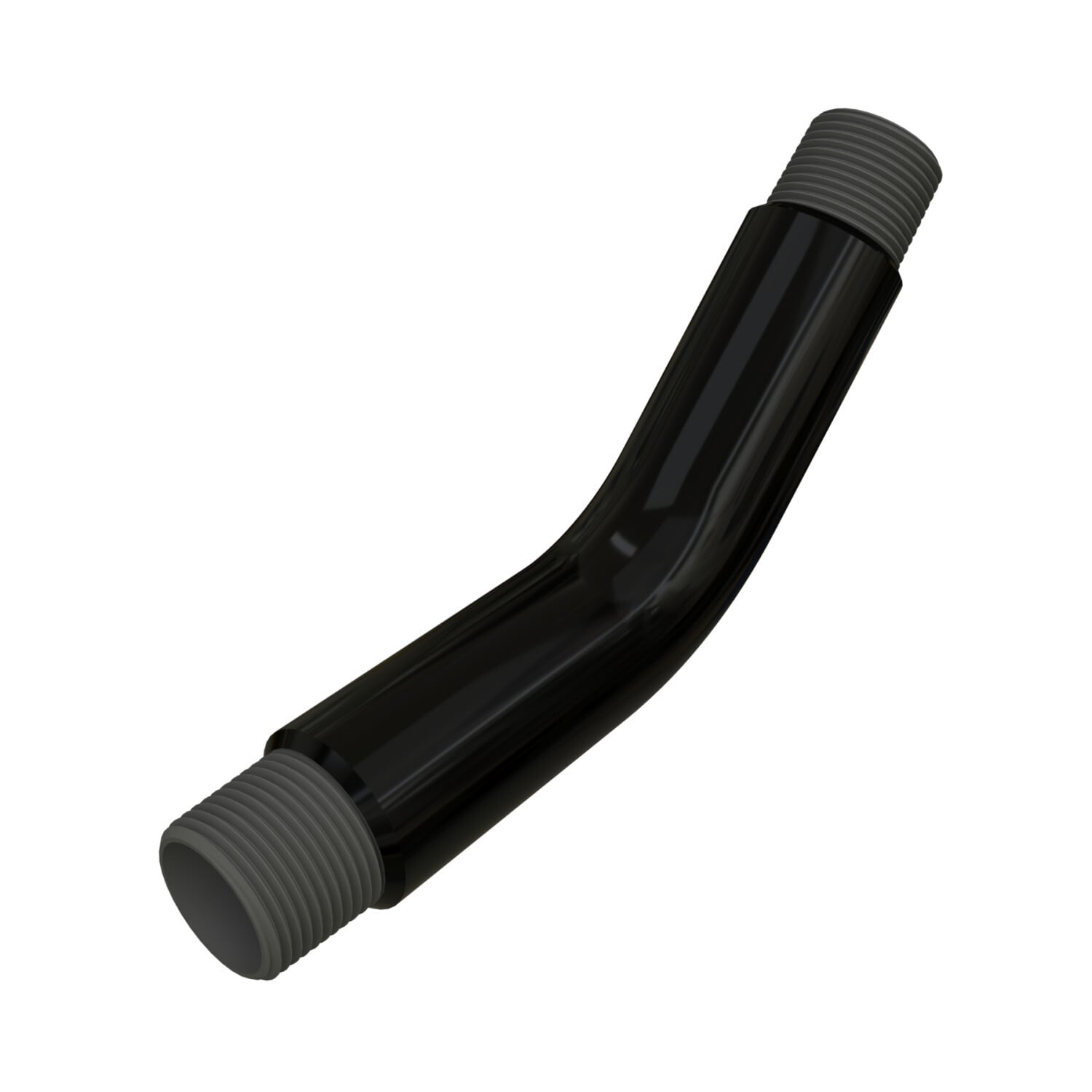 PV3036SW45 Special Radius Plain/Threaded End Conduit Sweep, 3 in Dia, 45 deg, 36 in Radius, Steel, Galvanized/PVC Coated
