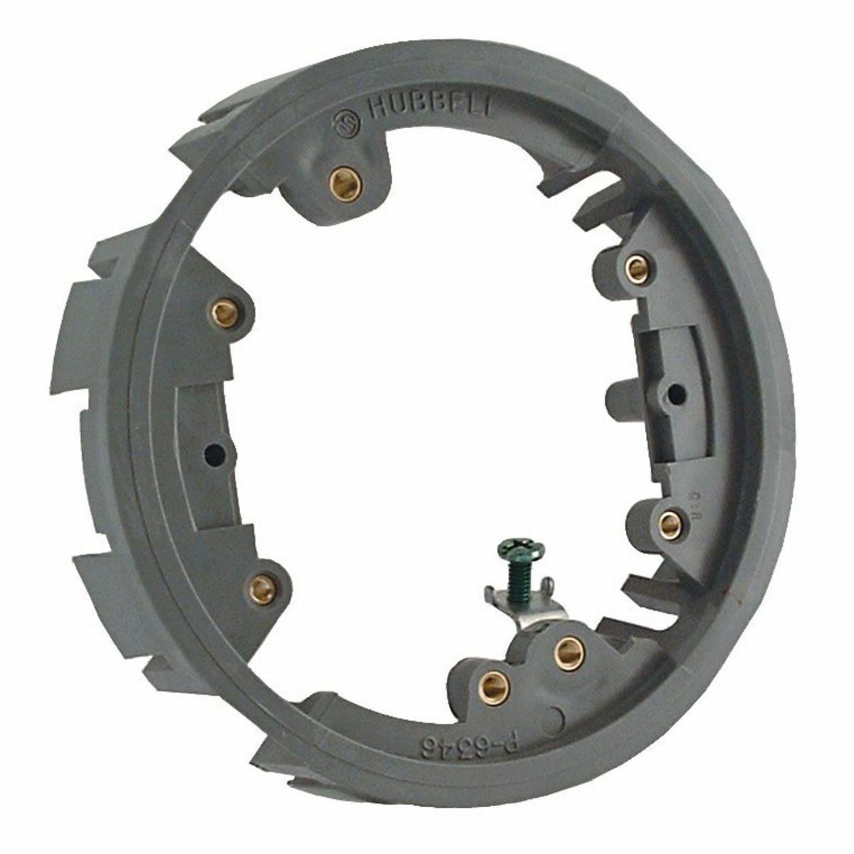6244 1-Piece Non-Metallic Round Adapter Ring, 4.79 in L x 0.97 in W x 4.79 in D, PVC