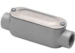 Rigid and IMC Conduit Body, Type C, Aluminum, Cover and Gasket, Size 3 Inch