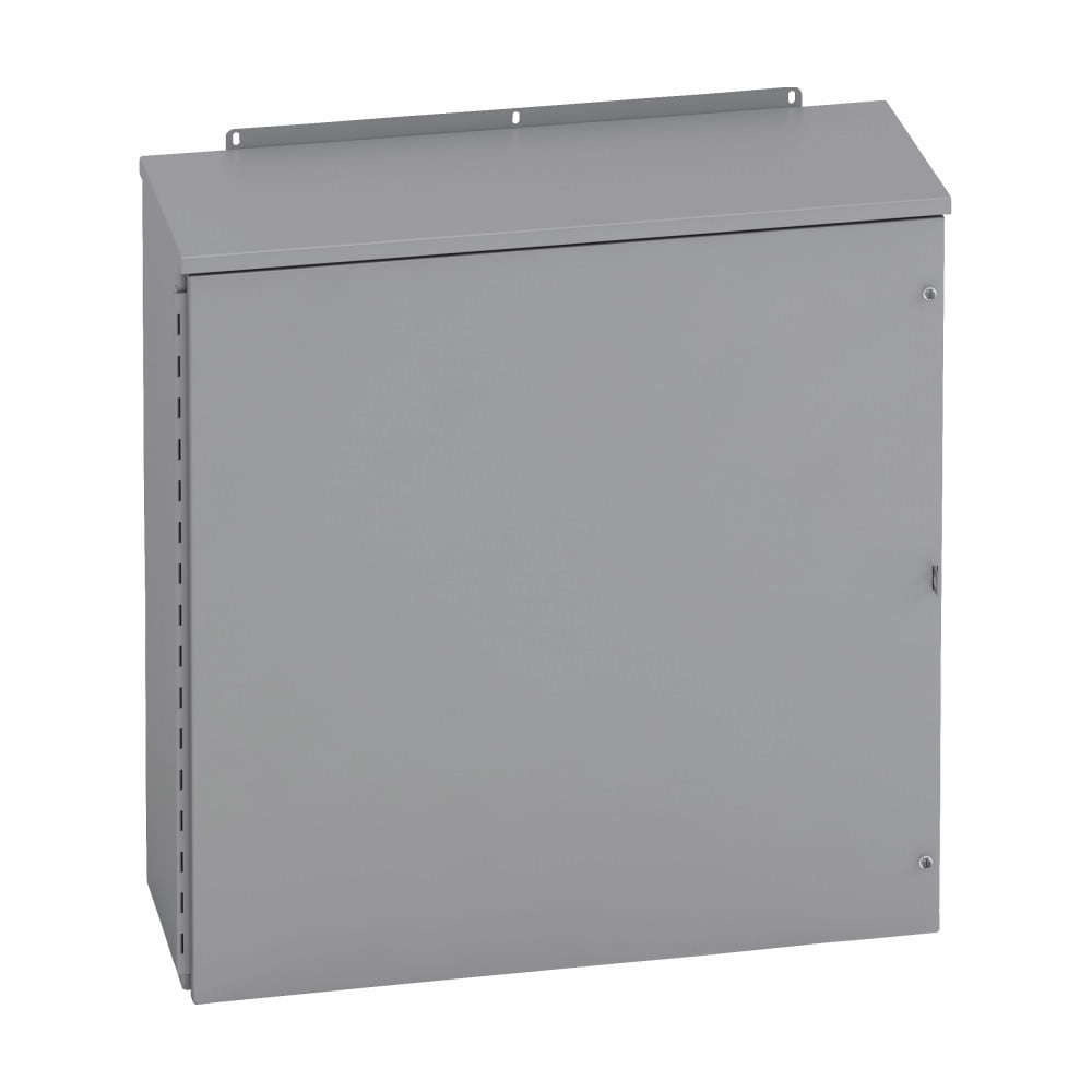 16166 RHC Electrical Enclosure, 16 in W x 6 in D x 16 in H, NEMA 3R/IP32 NEMA Rating, Carbon Steel