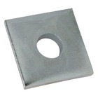 Washer, Square, Size 1-1/2 Inches x 1-1/2 Inches, Bolt Size 1/2 Inch, Thickness 1/4 Inch, Stainless Steel