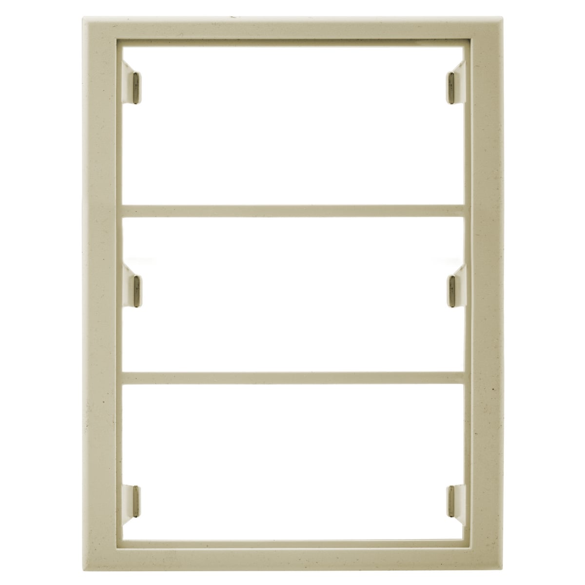 HBL6750IV 3-Gang Standard Device Mounting Bracket, For Use With HBL4750, HBL6750 Series Metal Raceways, NEMA 1 Enclosure, Rolled Steel, Ivory