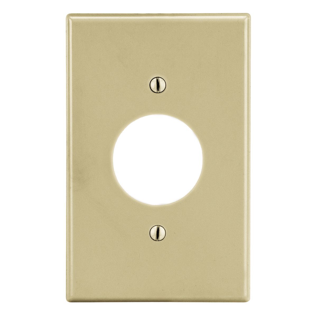 P7I Non-Metallic Standard Wall Plate, 1 Gangs, 2.88 in W x 4.63 in H, Polycarbonate Thermoplastic, Ivory
